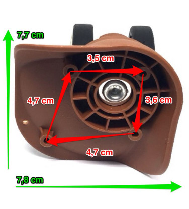 roulette de valise réparation