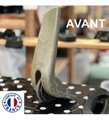 Pack 2 Roulettes universelles de bagages 80mm x 18mm