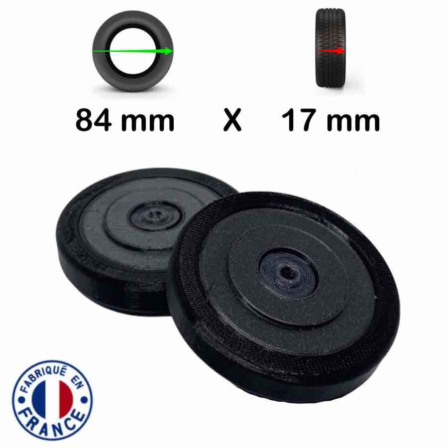 2 Roulettes de Valise Delsey 84mm x 17mm