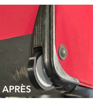 Pack 2 Roulettes de Valise Souple Samsonite 95mm x 23mm