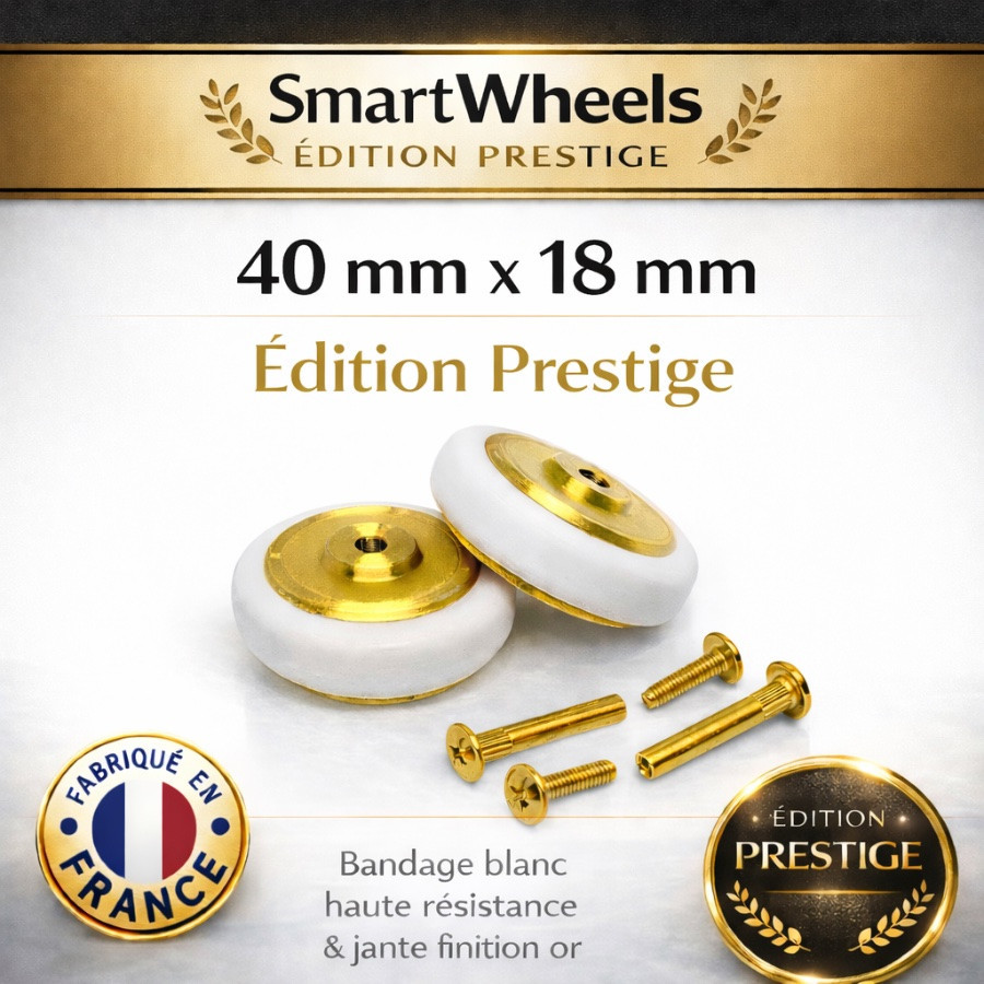 Kit Complet SmartWheels Prestige 40mm x 18mm Gold