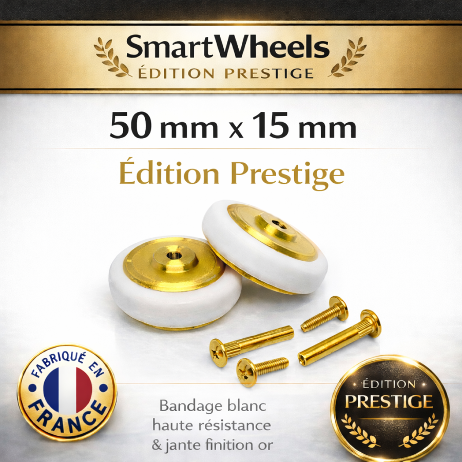 Kit Complet SmartWheels Prestige 50mm x 15mm Gold
