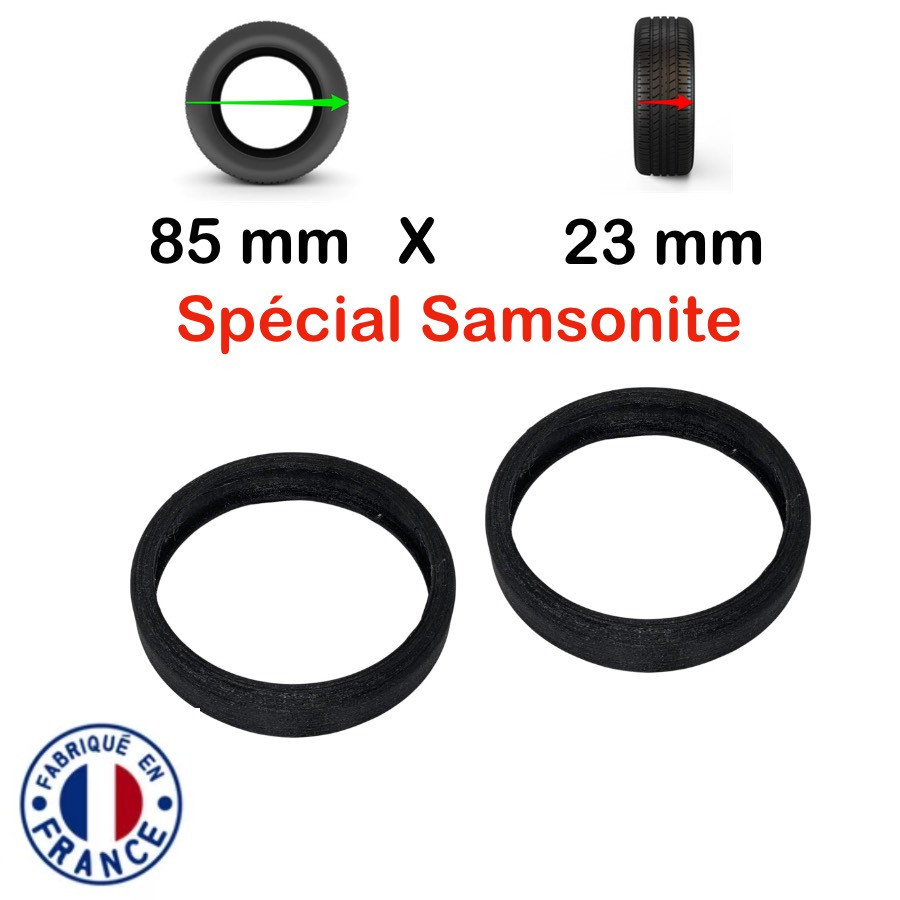 Pack 2 Bandes roulantes 85mm x 23mm Spécial Samsonite