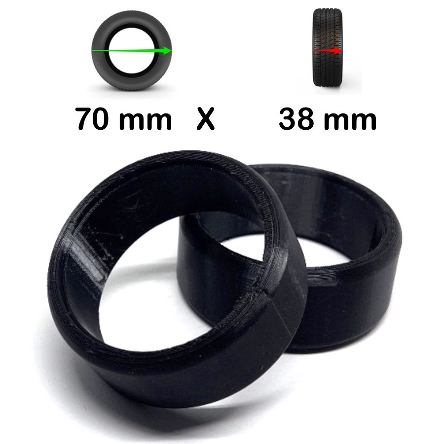 2 Bandes Roulantes 70mm x 38mm