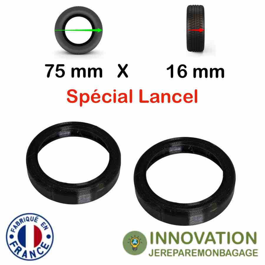 Pack 2 Bandes roulantes 75x16 Spécial Lancel