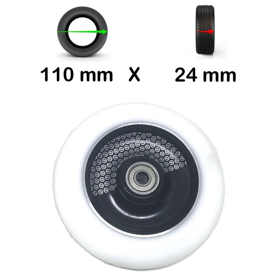 Pack 2 Roulettes universelles de sac de voyage 110mm