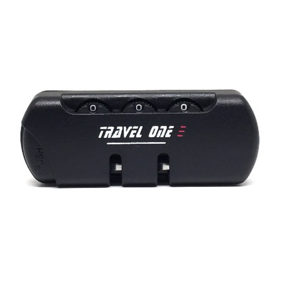 Cadenas à code intégré 3 chiffres push F502