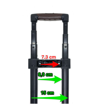 Poignée valise cabine tissu