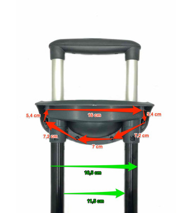 poignée télescopique valise coque