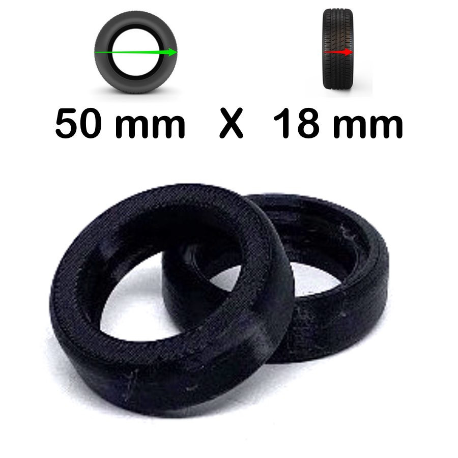 Recharge 2 Bandes Roulantes SmartWheels 50mm x 18mm -  ADAPTABLES SUR NOS JANTES 50*18mm EXCLUSIVEMENT