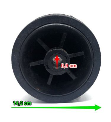 Roue de poussette de marché