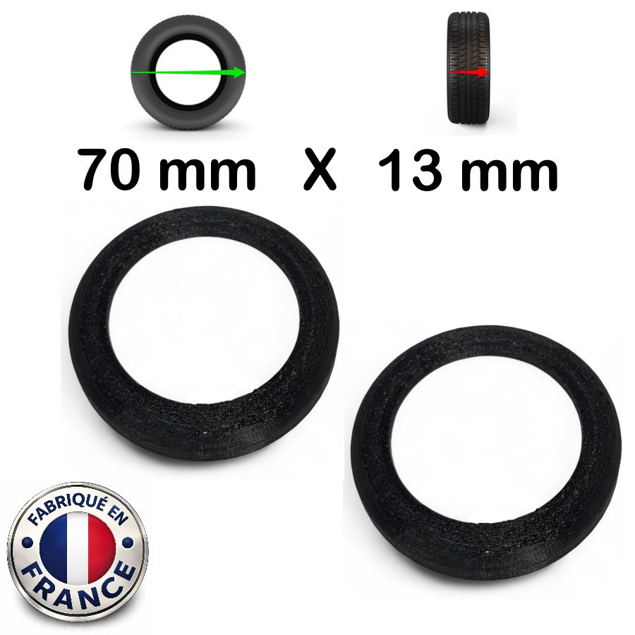 Pack 2 Bandes Roulantes 70mm x 13mm