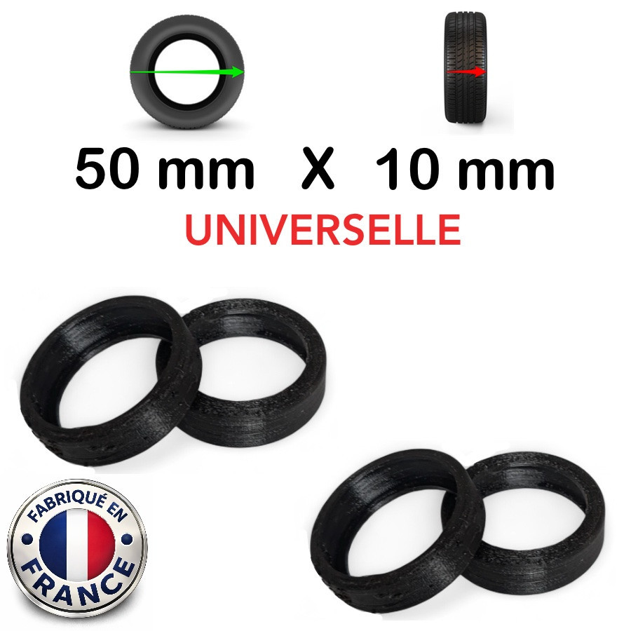 Pack 4 Bandes roulantes 50x10 universelles