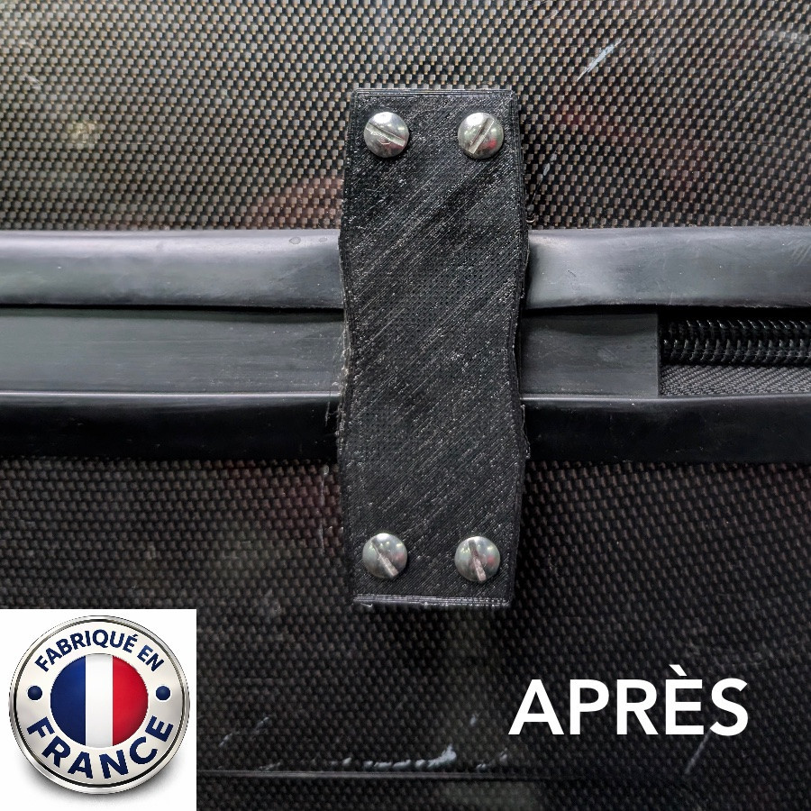 Poignée De Remplacement Universelle Pour Valise - Neuf, Métal Et Caoutchouc, Couleur Noire