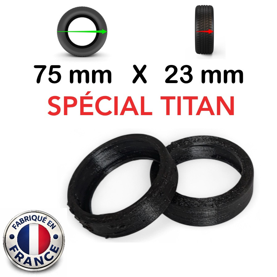 Pack 2 Bandes roulantes 75mm x 23mm Spécial Valise Titan Pack 2 Bandes roulantes 75mm x 23mm Spécial Valise Titan