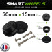 Kit Complet SmartWheels 2 Jantes + 2 Bandes Roulantes 50mm x 15mm