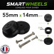 Kit Complet SmartWheels 2 Jantes + 2 Bandes Roulantes 55mm x 14mm