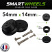 Kit Complet SmartWheels 2 Jantes + 2 Bandes Roulantes 54mm x 14mm