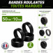 Pack 4 Bandes roulantes Endurance 50mm x 10mm universelles