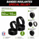 Pack 4 Bandes roulantes Endurance 50mm x 10mm Spécial Delsey