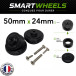 Kit Complet SmartWheels 2 Jantes + 2 Bandes Roulantes 50mm x 24mm Monster Kit Complet SmartWheels 2 Jantes + 2 Bandes Roulantes 50mm x 24mm Monster