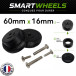 Kit Complet SmartWheels 2 Jantes + 2 Bandes Roulantes 60mm x 16mm
