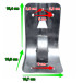 2 Roulettes de valise I3D RR199 Souples 2 roues