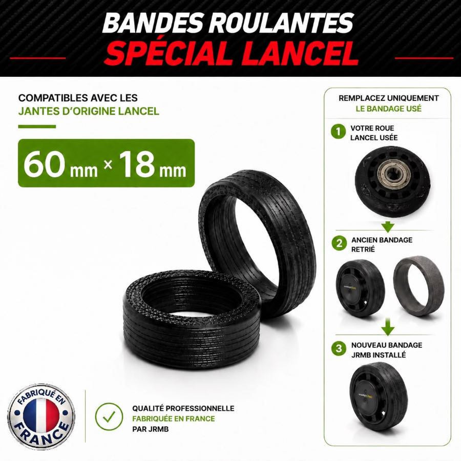 Pack de 2 Bandes Roulantes Endurance 60x18mm