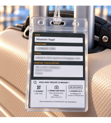 Passeport Bagage QR Code – Identifiez votre valise