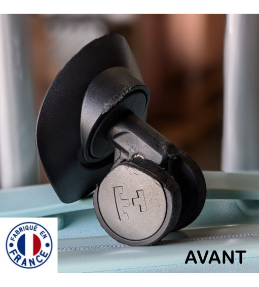 Kit 2 roues universelles de Bagages 40mm x 10mm pour Double Roue