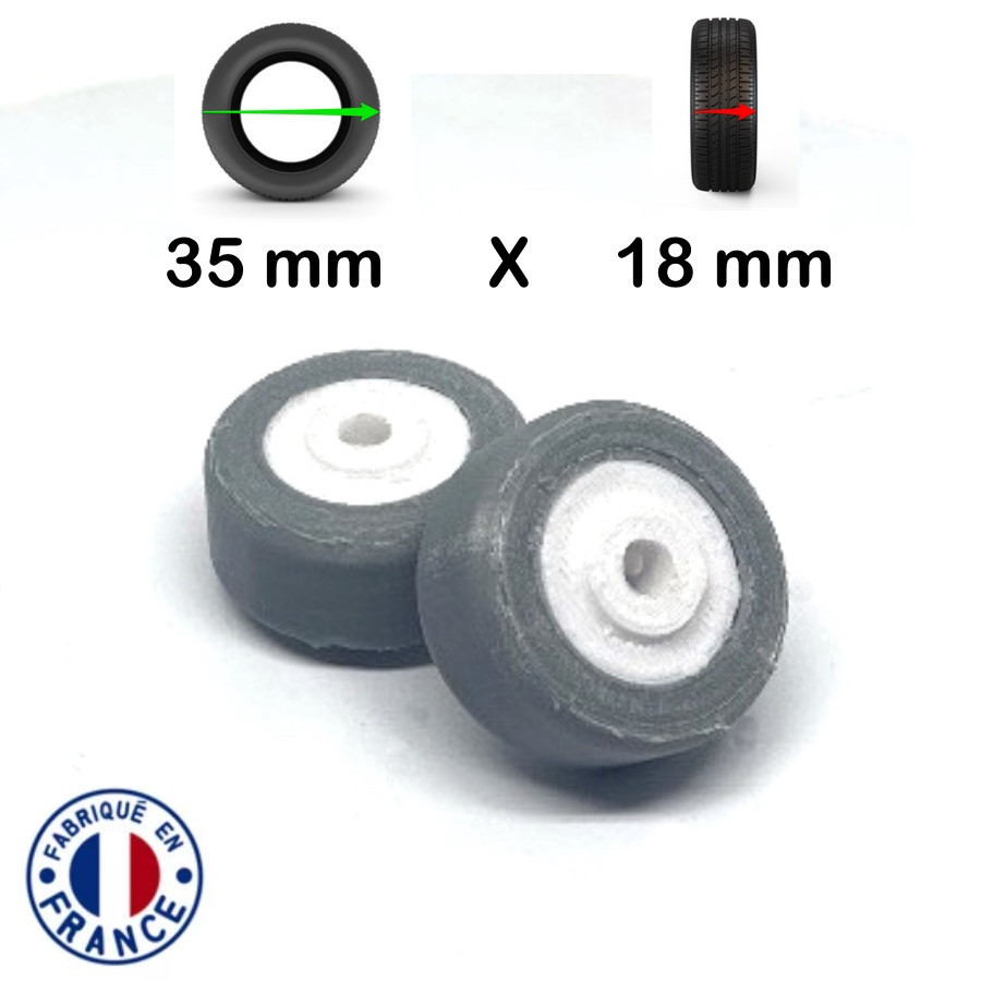 Pack 2 roulettes universelles de bagages Extrême Acier 35mm x 18mm Pack 2 roulettes universelles de bagages Extrême Acier 35mm x 18mm