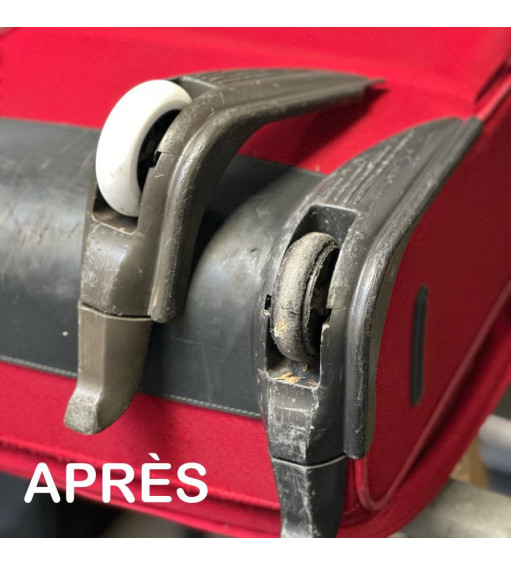 Pack 2 Roulettes universelles de sac de voyage 75mm x 24mm