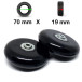Pack 2 Roulettes universelles de sac de voyage 70mm Fin Bearing (70*19mm)