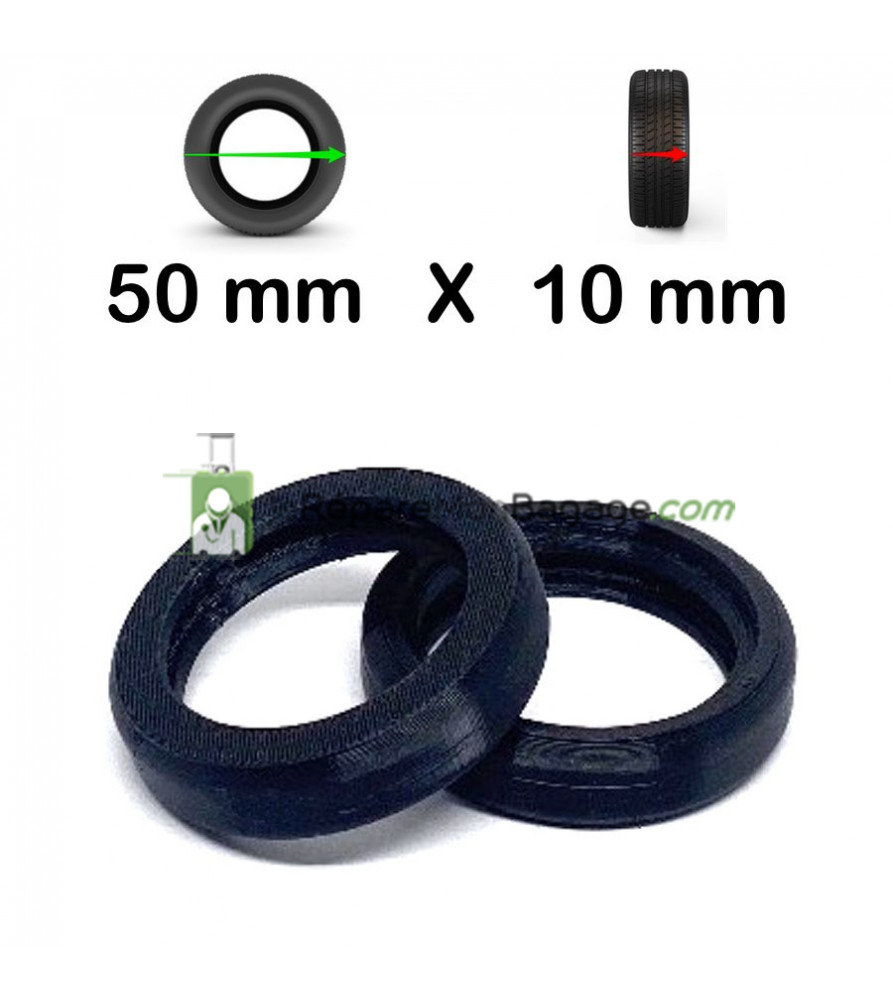 Recharge de 2 Bandes Roulantes SmartWheels 50mm x 10mm -  ADAPTABLES SUR NOS JANTES 50*10mm EXCLUSIVEMENT