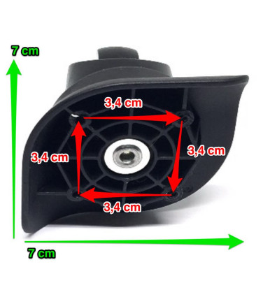 2 Roues de Valise R011 D+G