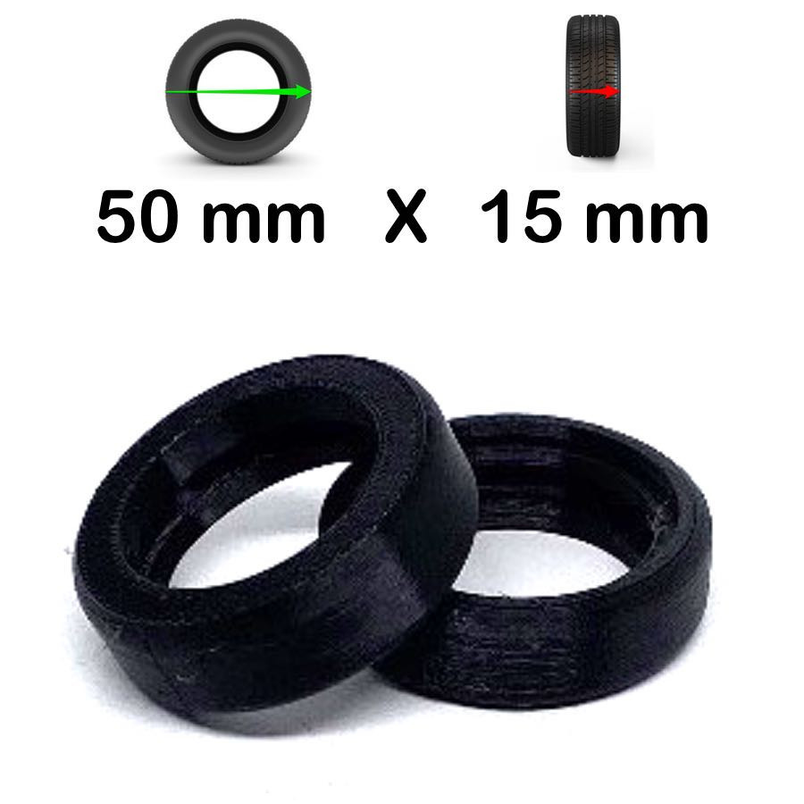 Recharge de 2 Bandes Roulantes SmartWheels 50mm x 15mm - ADAPTABLES SUR NOS JANTES 50*15mm EXCLUSIVEMENT