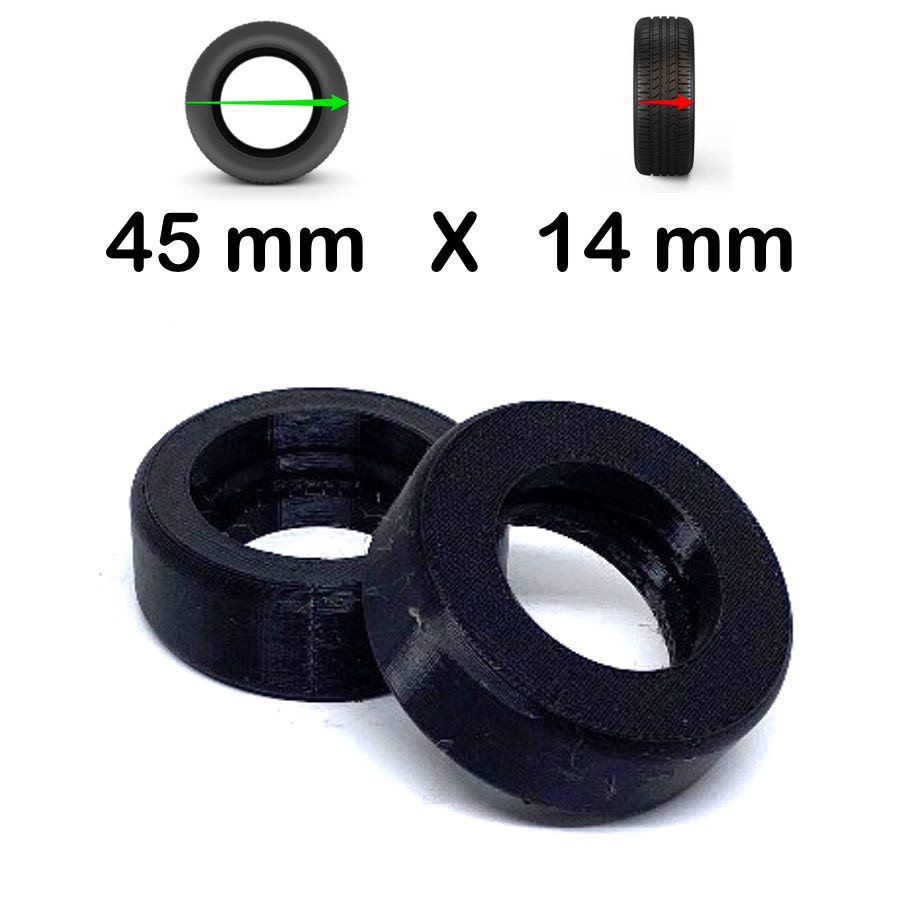 Recharge de 2 Bandes Roulantes SmartWheels 45mm x 14mm - ADAPTABLES SUR NOS JANTES 45*14mm EXCLUSIVEMENT