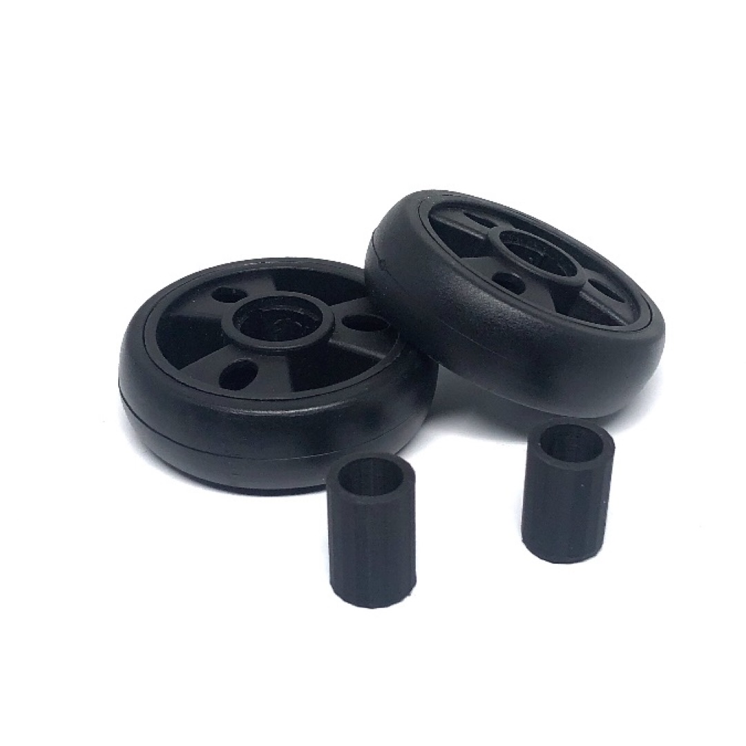 Roues De Remplacement Pour Valise Noire, Diamètre Extérieur, Axe Deluxe